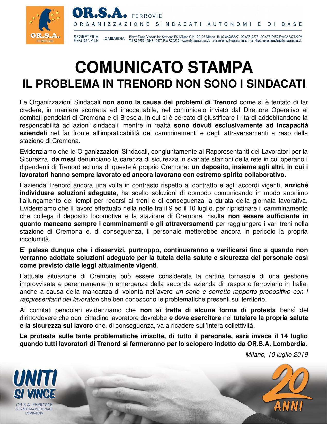 Comunicato stampa situazione Cremona page 001
